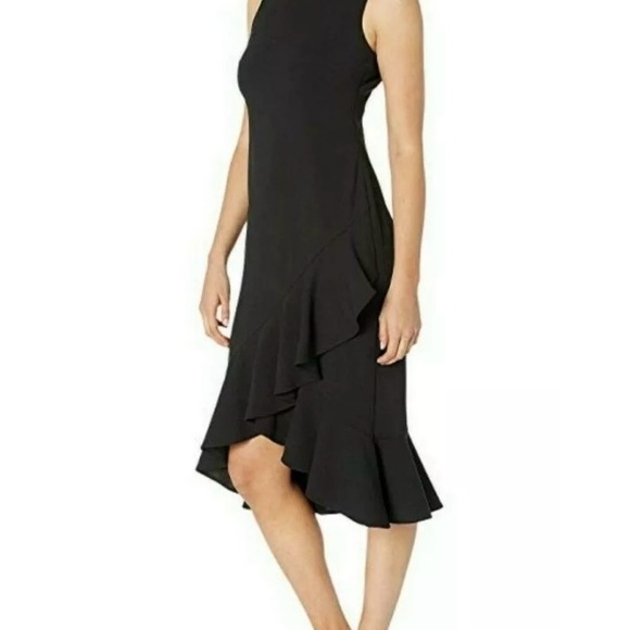NWT Calvin Klein crepe black dress - Picture 3 of 6